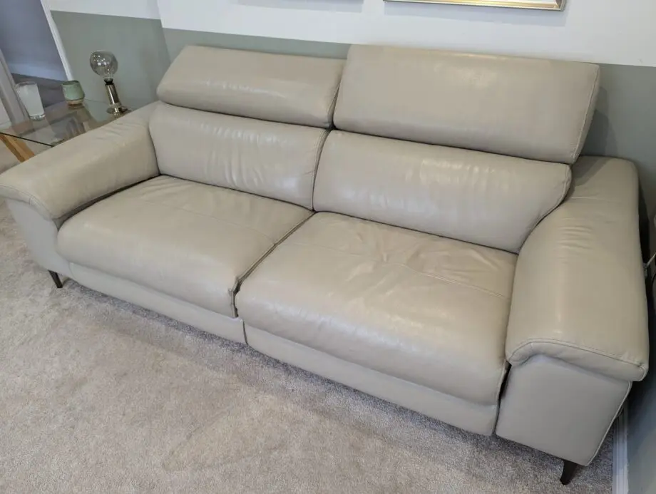 BARKER AND STONEHOUSE PAOLO 3 SEATER LEATHER RECLINER