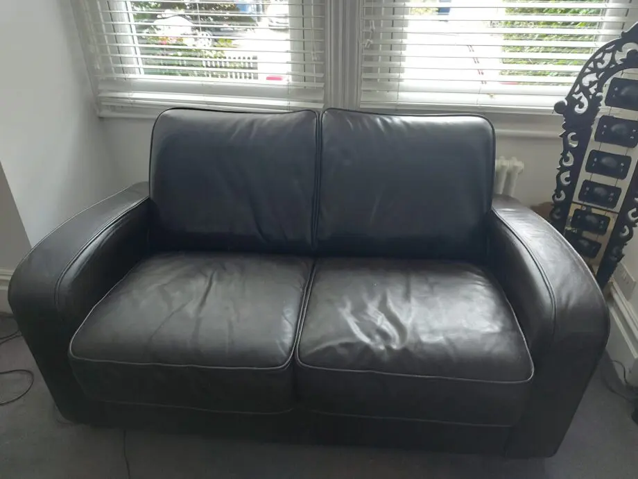 2 seater leather sofa