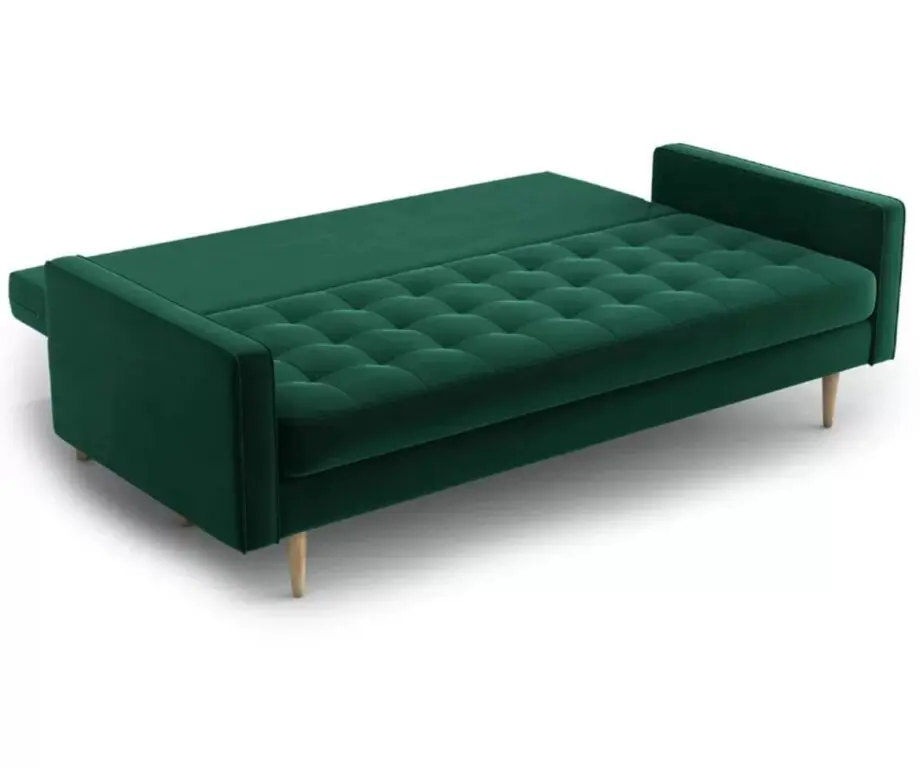 4 seat dark green velvet Sofa amd sofabed
