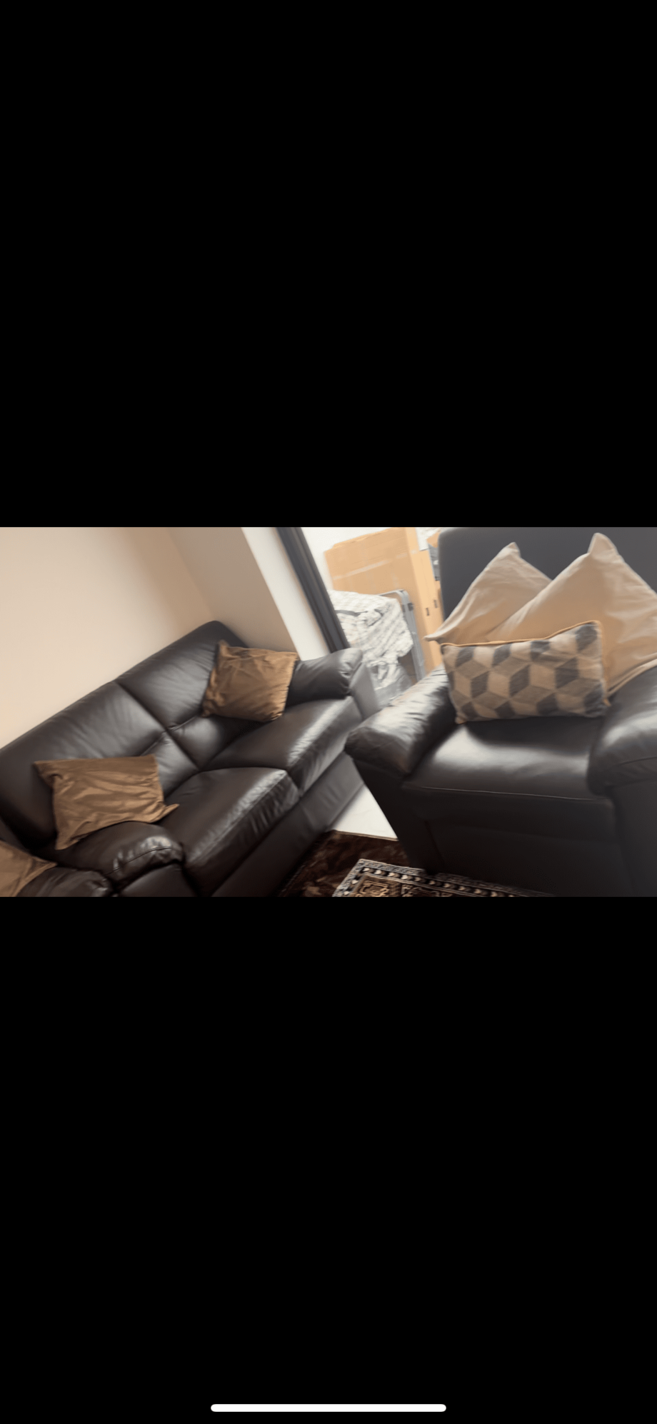 Sofa Set Chocolate Brown Leather