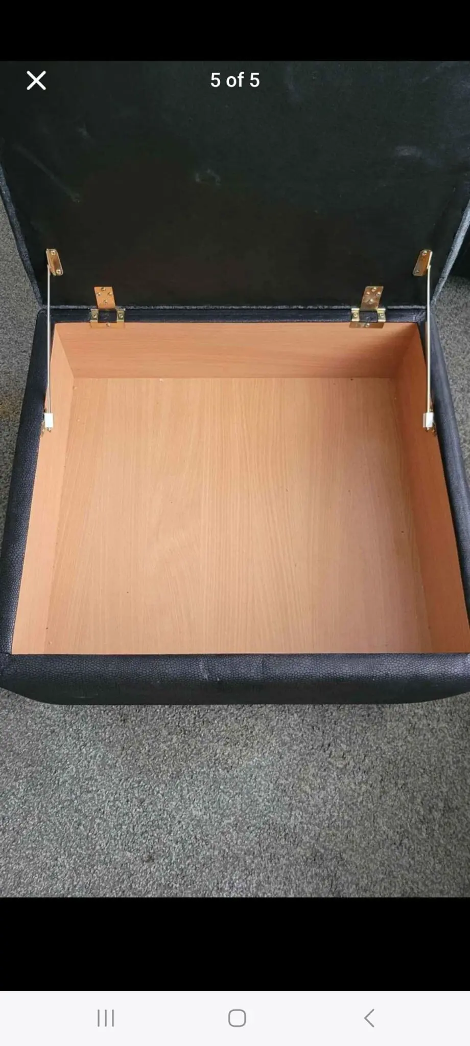 3 seater black sofa