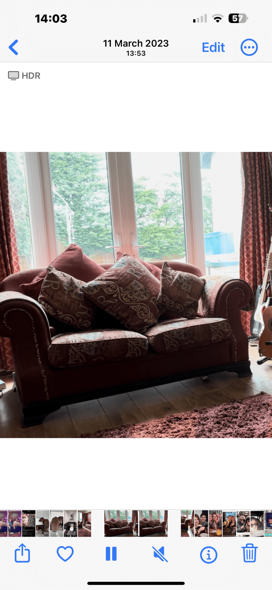 Two gorgeous red sofa sets