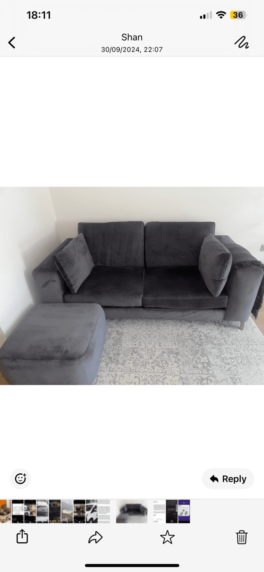 Brand new DFS sofa