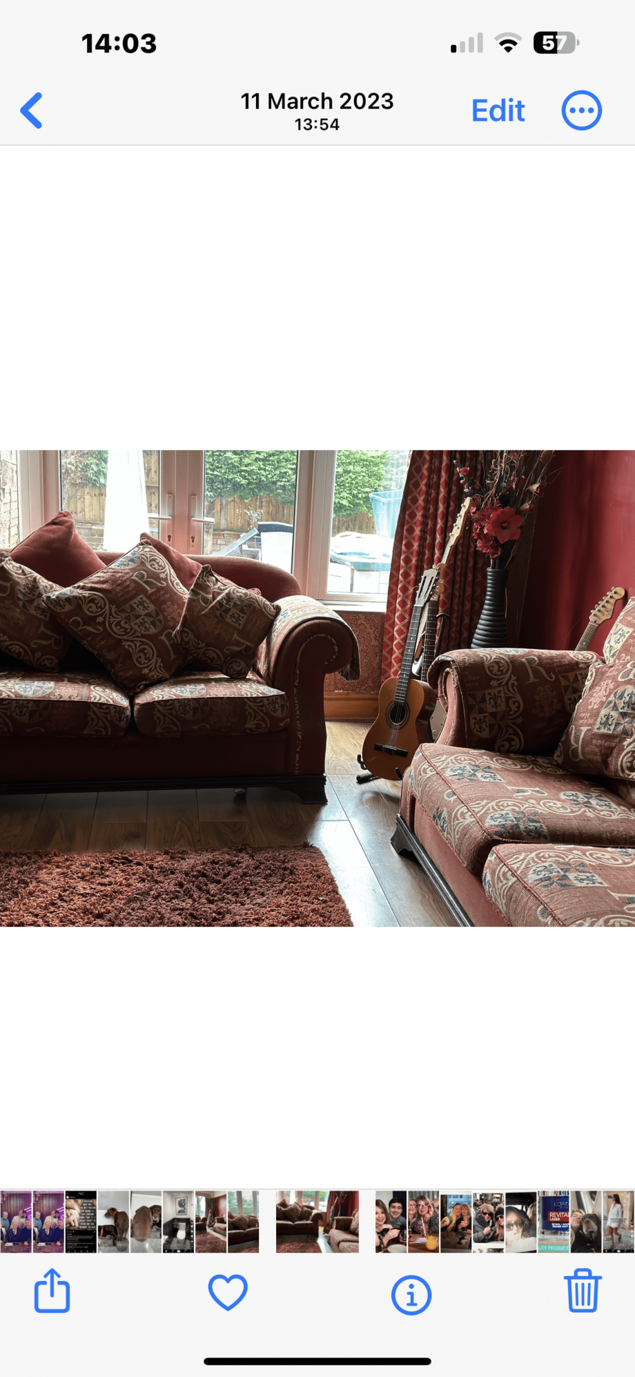 Two gorgeous red sofa sets