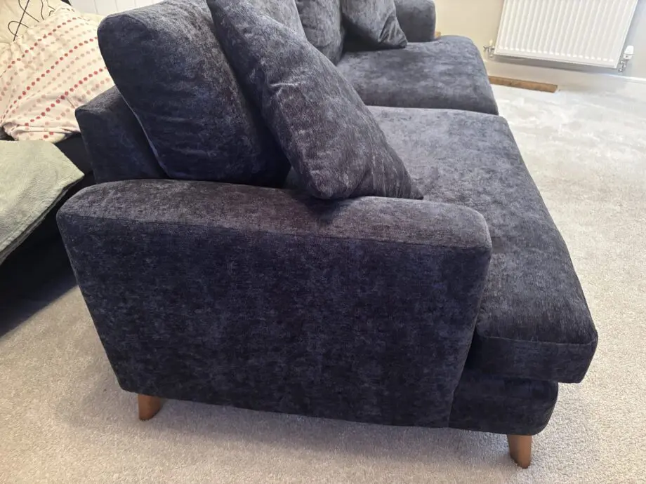 Next - Parker - large sofa - navy blue chunky chenille
