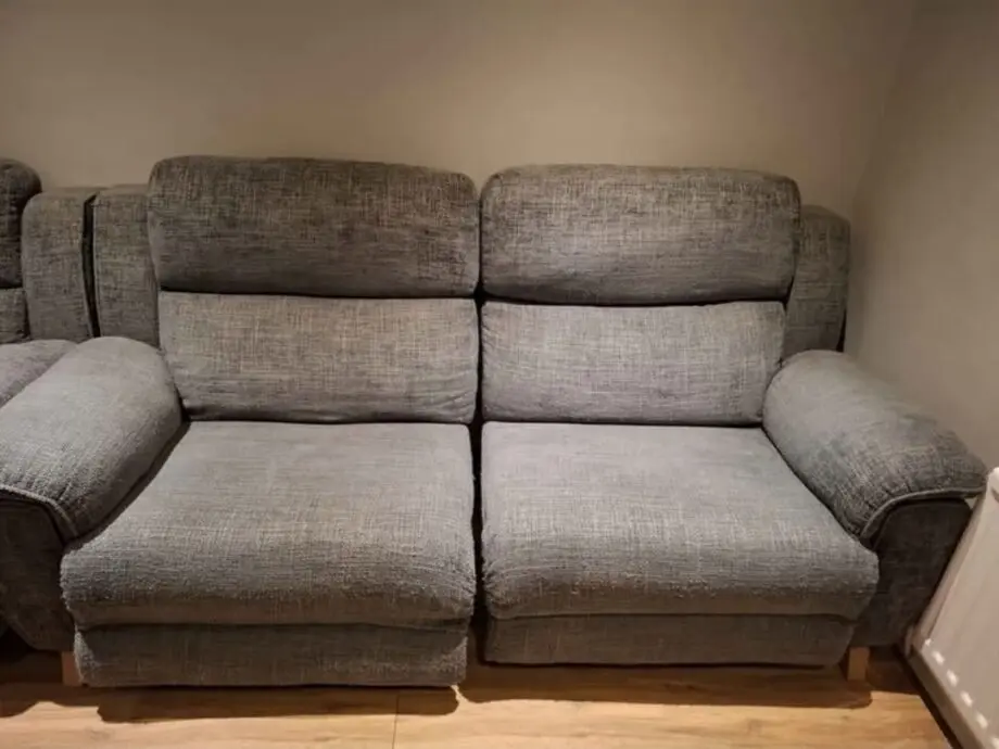 Laz-boy electric recliner sofa and electric recliner cuddle chair.