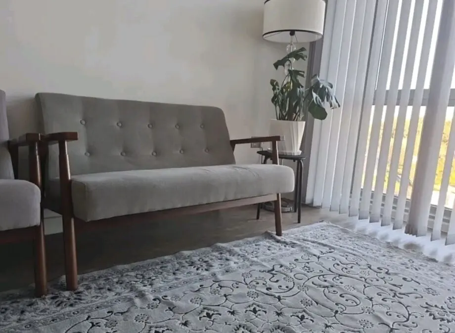Sofa set with coffee table