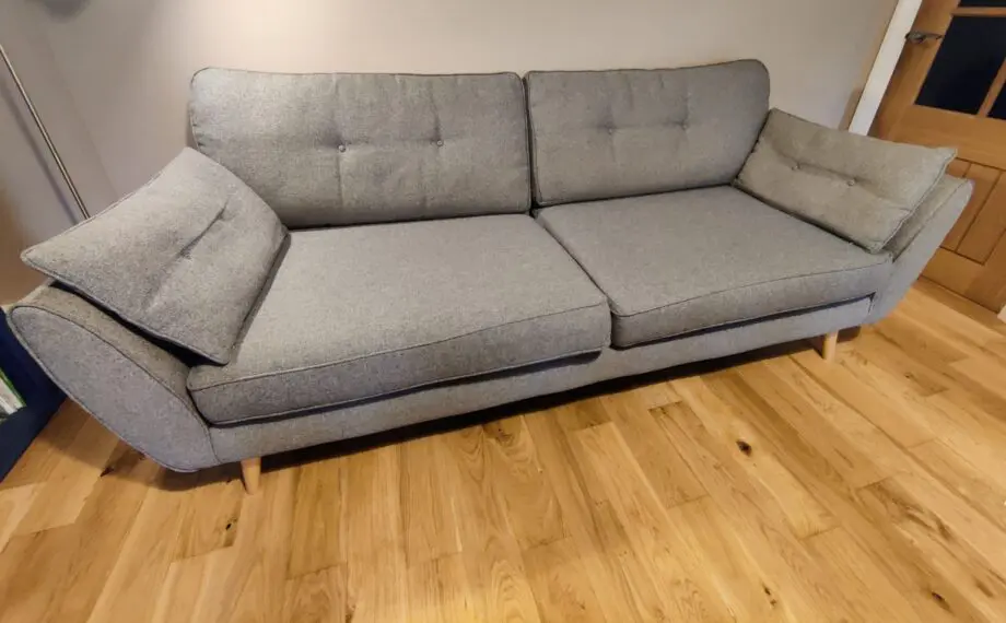 French connection Zinc Grey 4 seater sofa