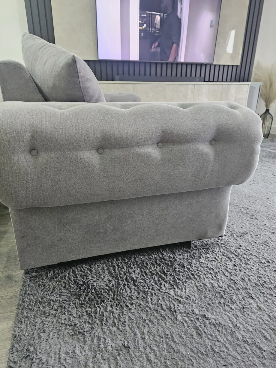 Grey sofas