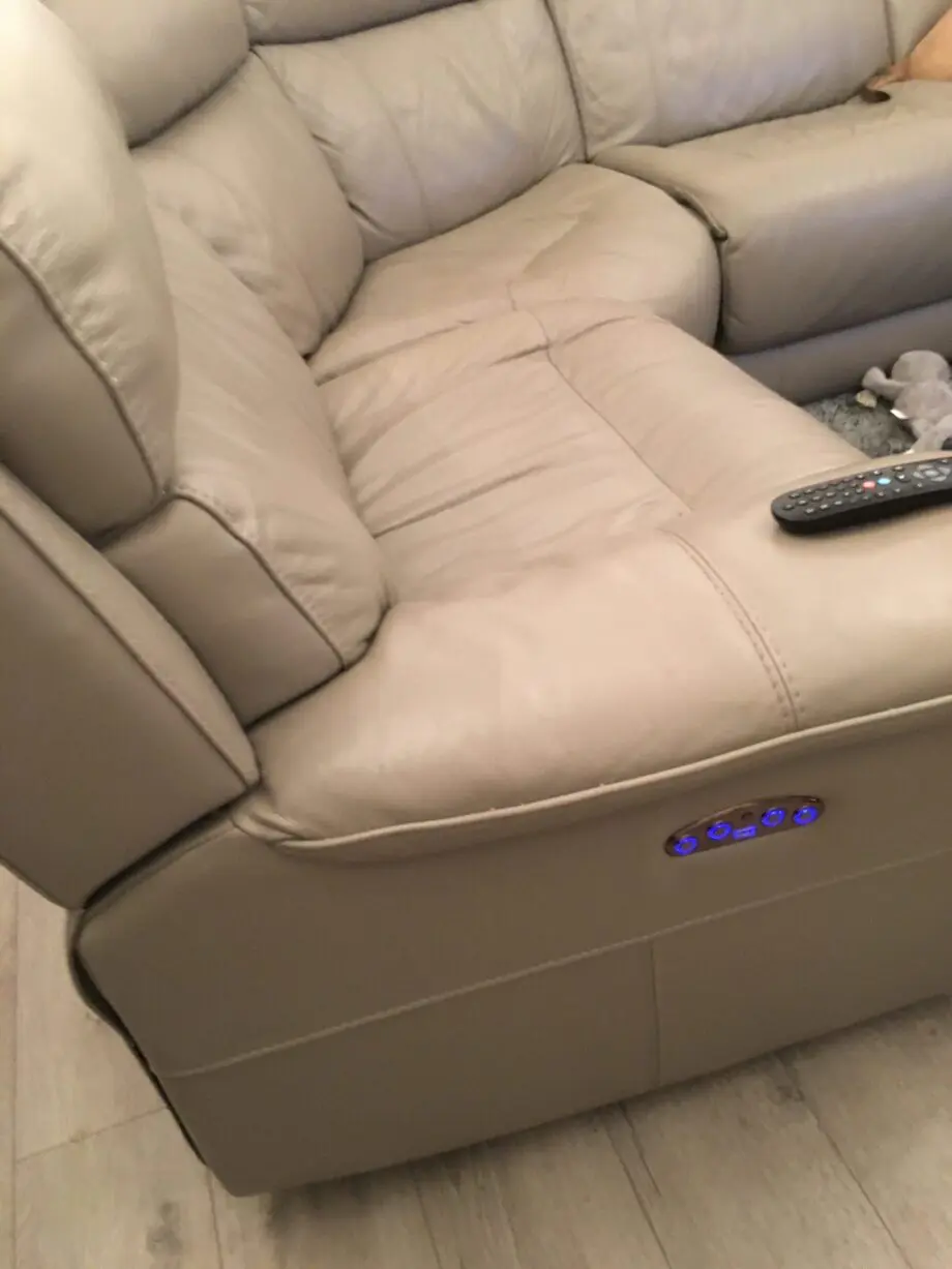 Lucius leather 2 power corner recliner