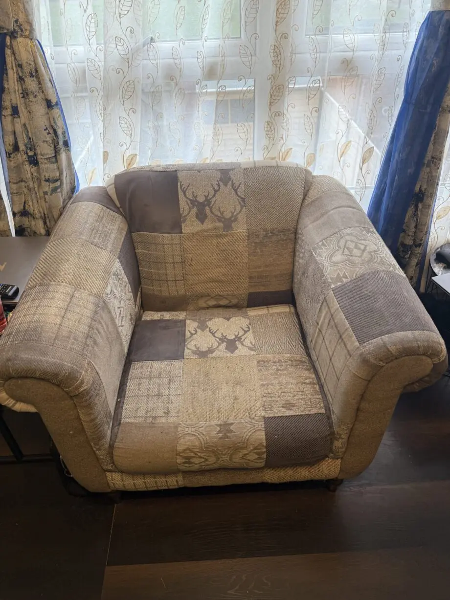 DFS Charme Brown 4 + 3+ 1 Sofa set