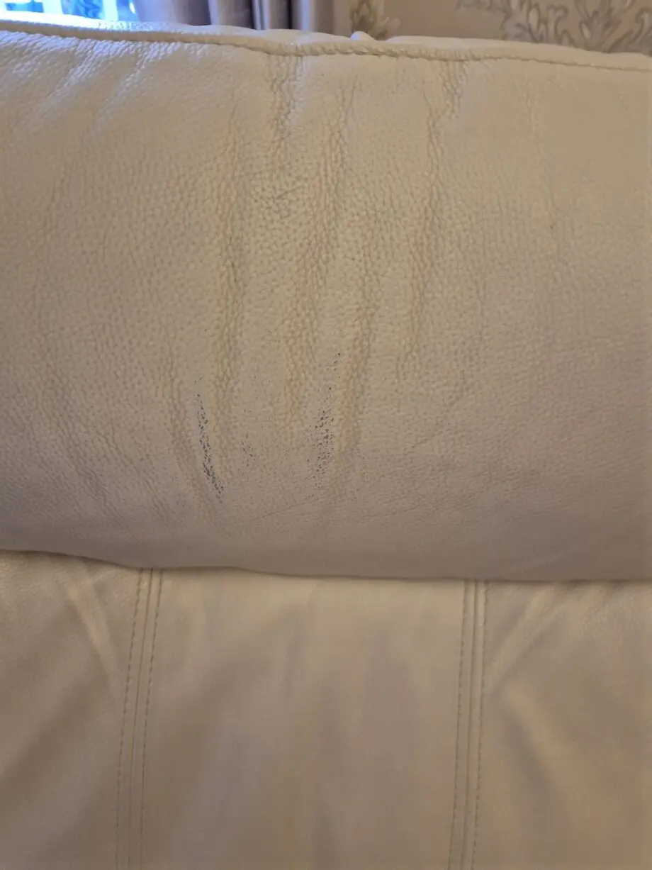 Leather 2 seater sofa and recliner chair