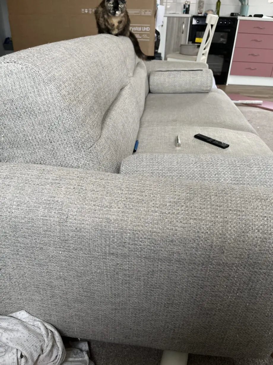 Ikea, Grey and white, Sofa
