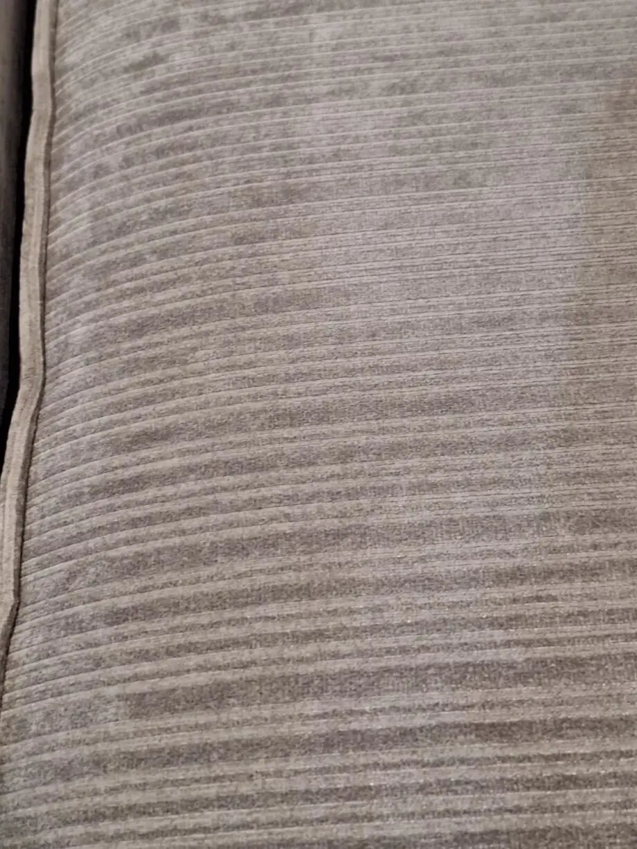 Grey Accent Chair With Fixed Back, Foam Seat & Wooden Feet