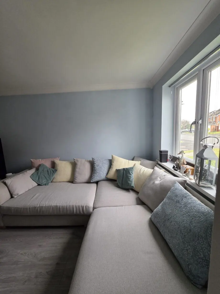 DFS Grey 4 Left Hand Arm Seater Corner Sofa