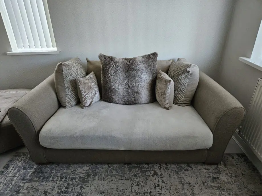 Dfs fabric mink sofa
