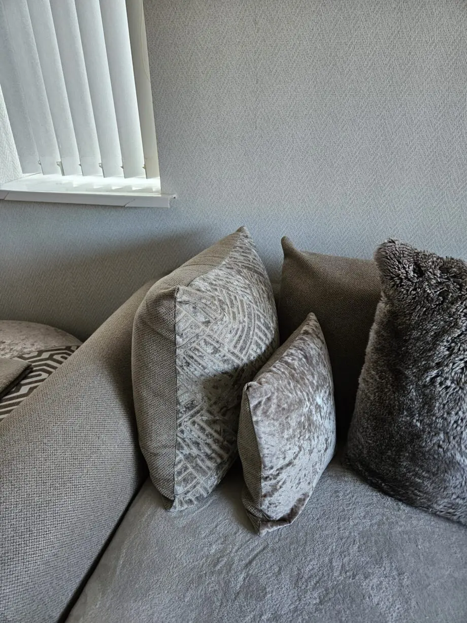 Dfs fabric mink sofa