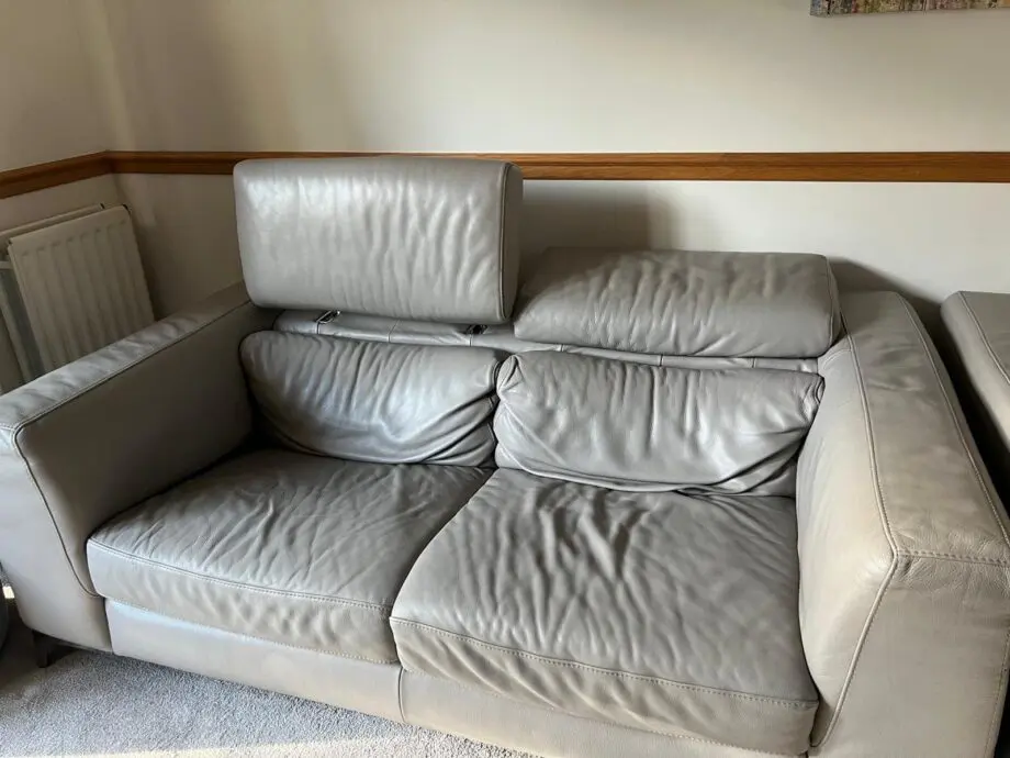 Natuzzi Italia grey sofas.