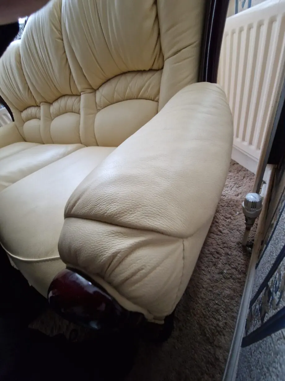 Italian leather 3 seater sofa for sale