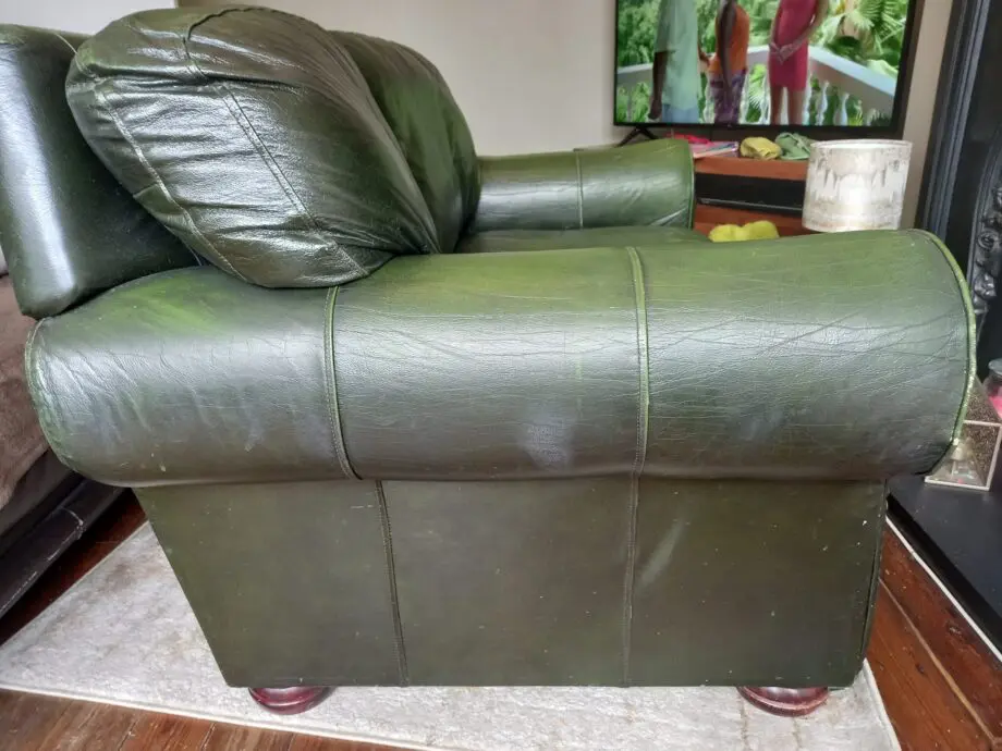 Green 2 Seater Leather