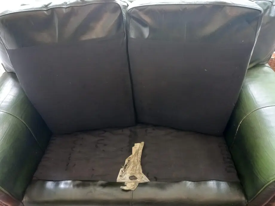 Green 2 Seater Leather
