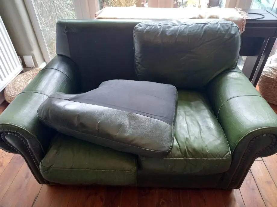 Green 2 Seater Leather