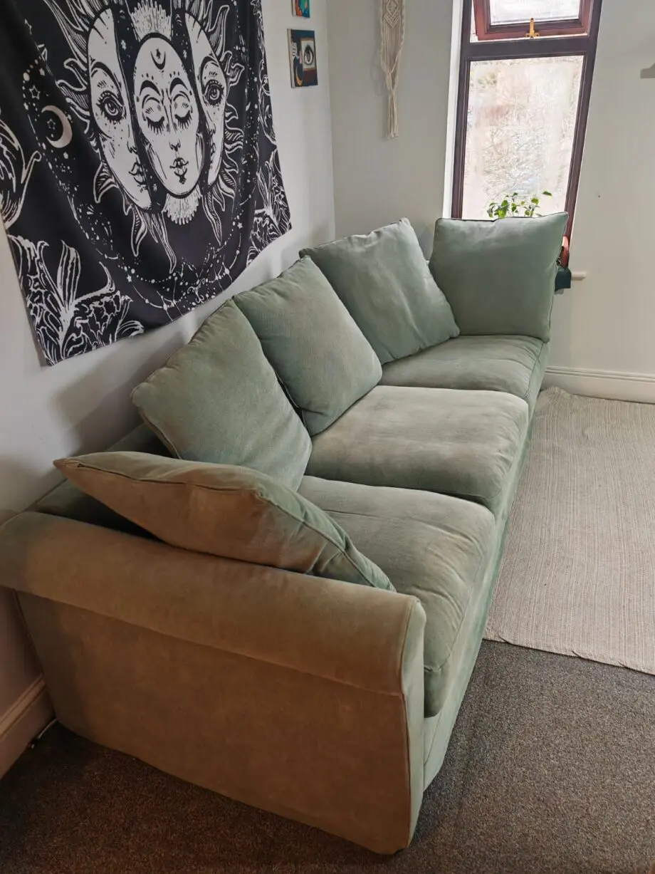 Light green sofa