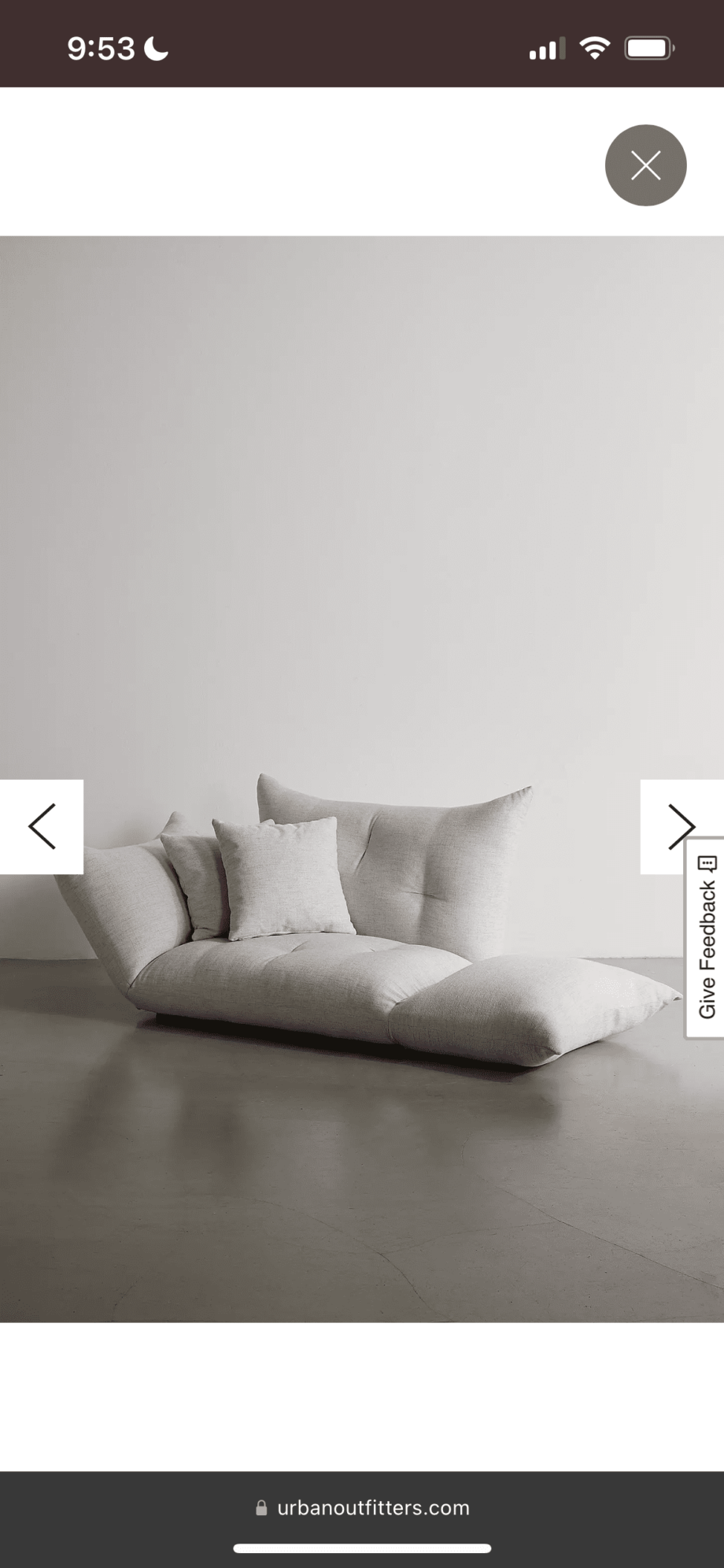 Urban Outfitters- Convertible floor chair / sofa