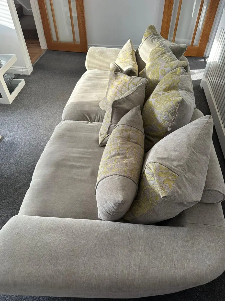 Merlo 3 Seater Pillow Back Grace Silver / Lime