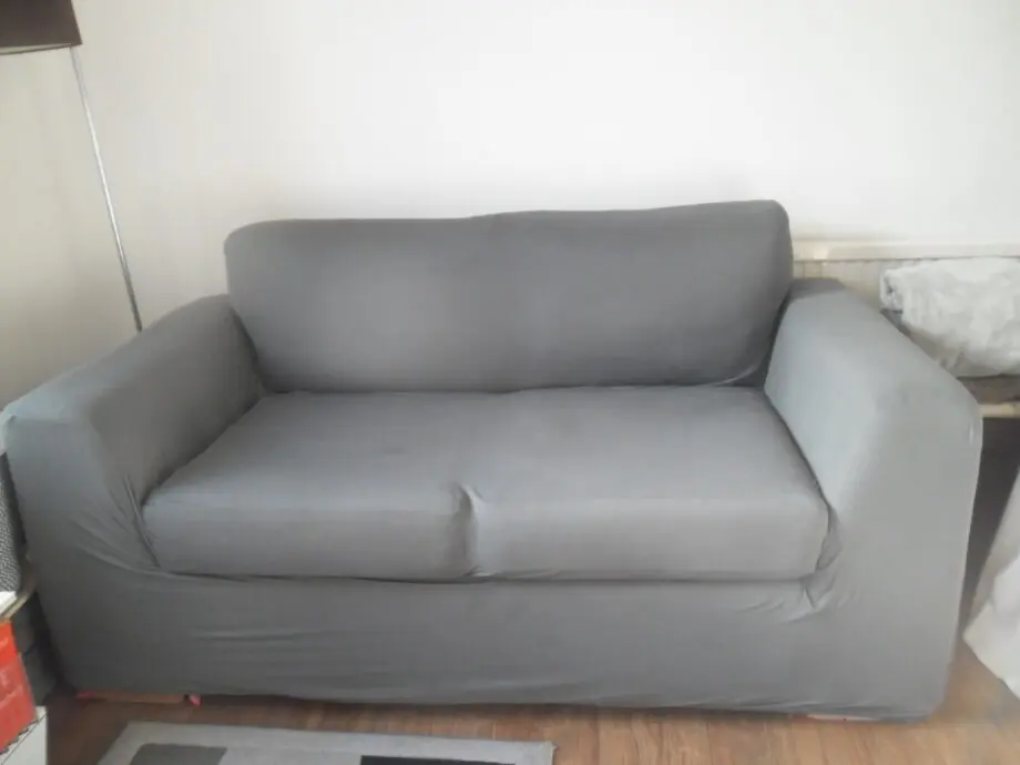 Small 2 seat grey sofa