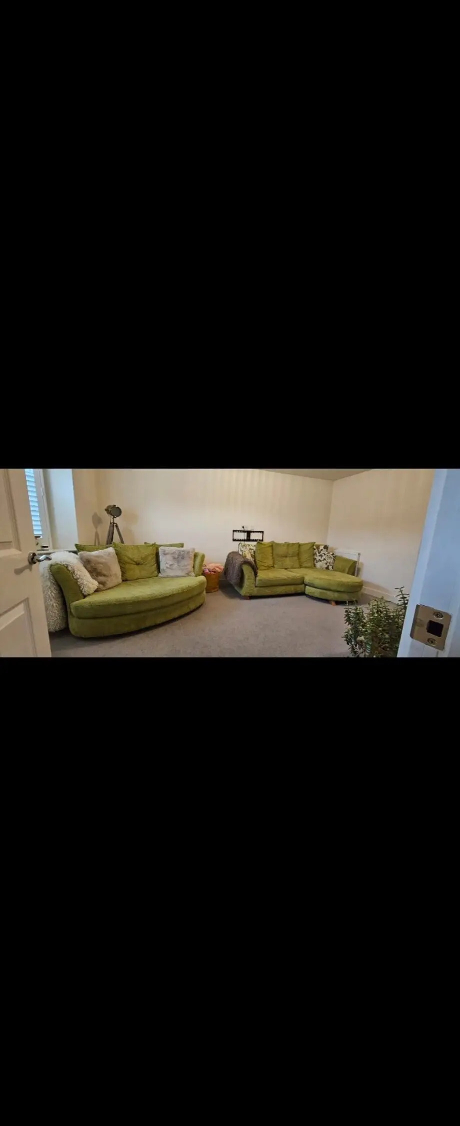 DFS Green sofa set