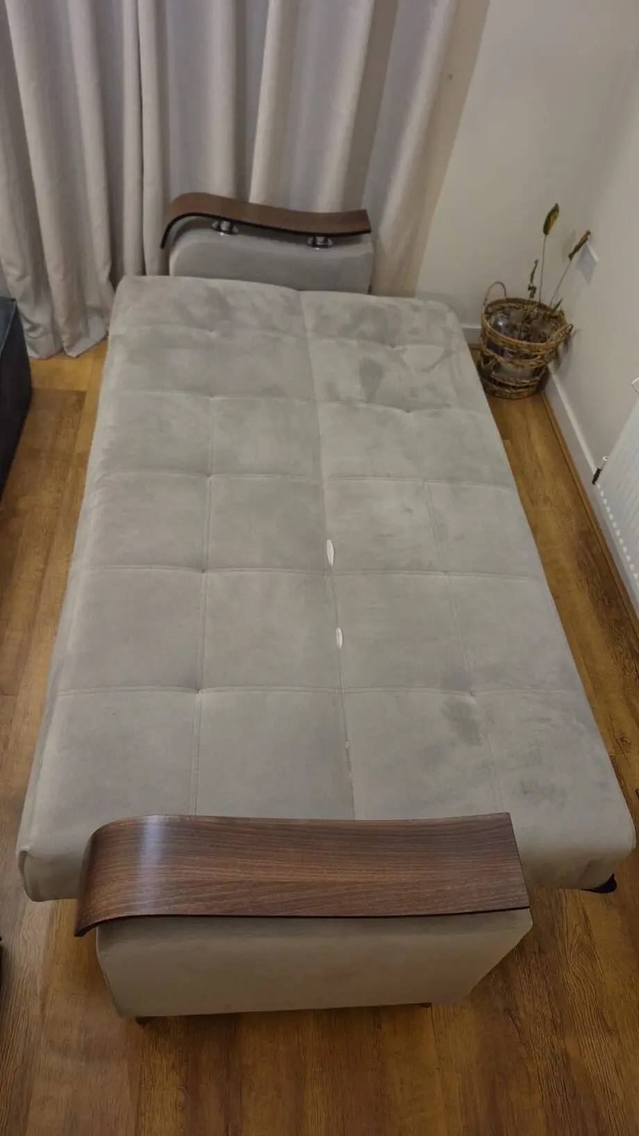 Grey 3 seater sofa bed