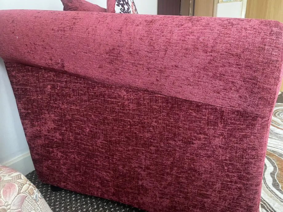 Argos Maroon 3 seater and 2 seater sofa set