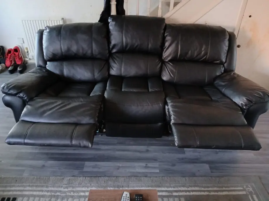 DFS BLACK NEW RECLINER SOFA SETS