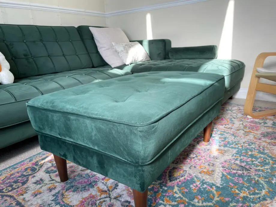 Living room set ( 4 seater corner sofa + stool)