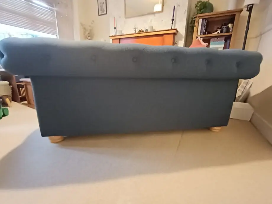 DFS Belair dark blue 2 seater sofabed excellent condition