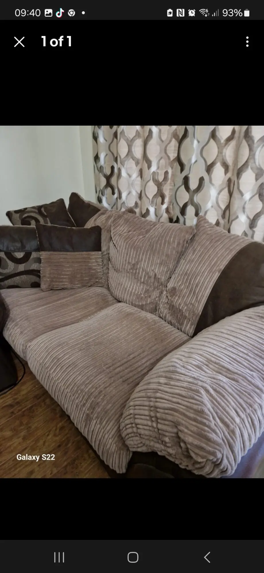 Dfs coffee colour sofas
