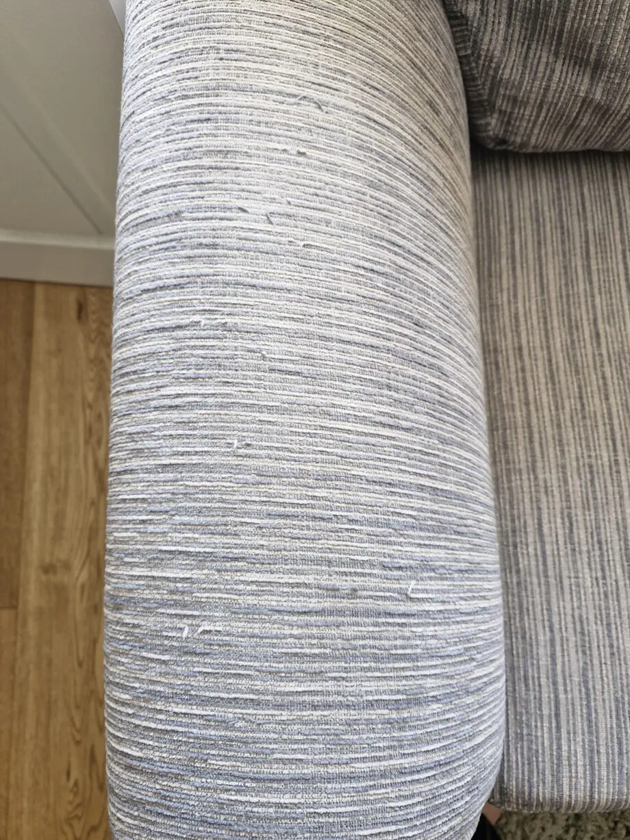 DFS Grey Formal Back Horbury 3 Seater Sofa Armchair And Storage Footstool