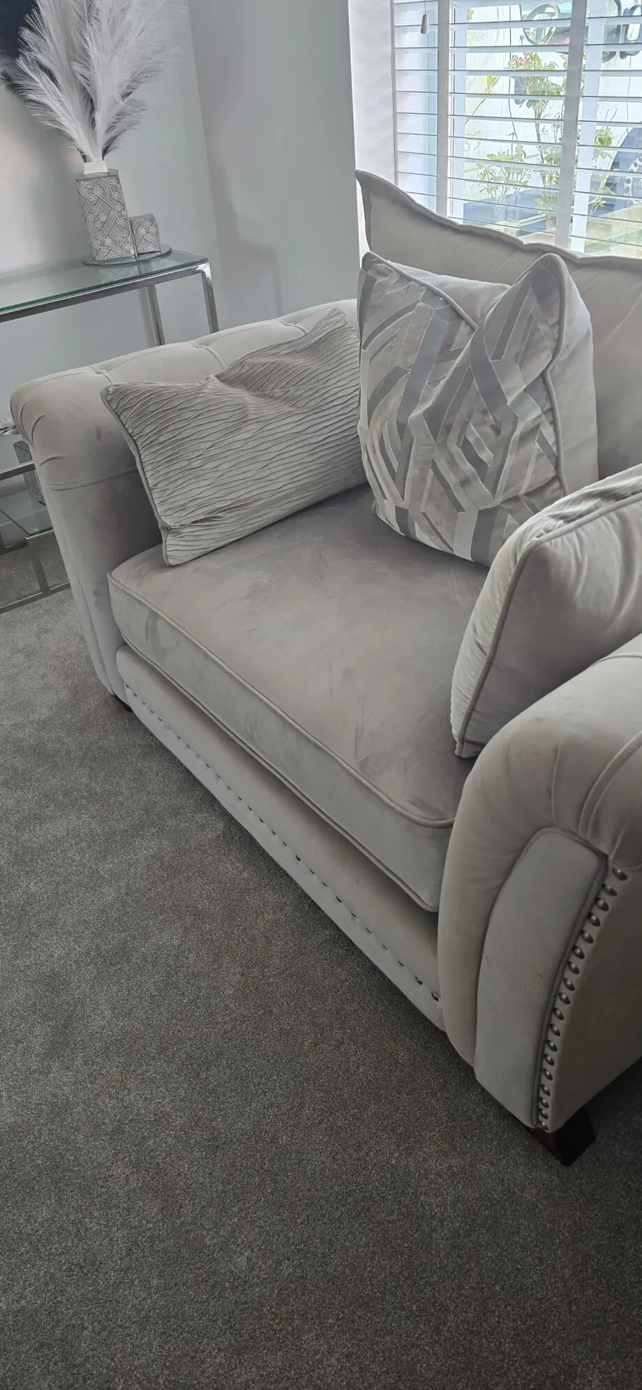 Designer rooms 2 seater cuddle and 3 seater couch
