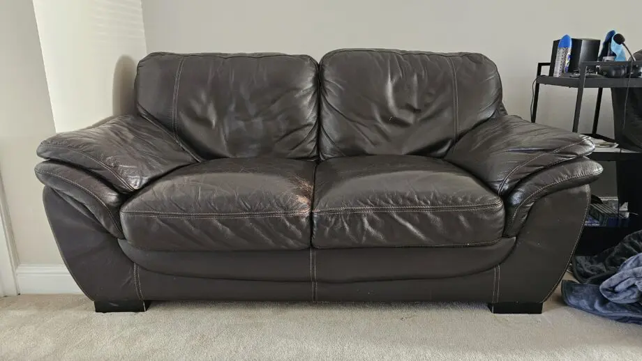 Land of Leather - Black/Brown - 4-Piece Sofa Set