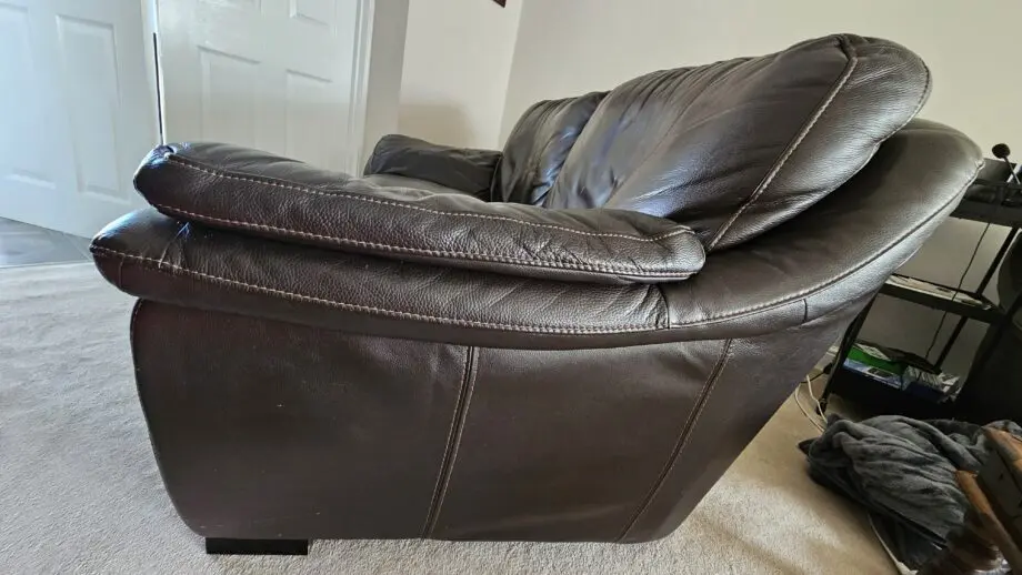 Land of Leather - Black/Brown - 4-Piece Sofa Set