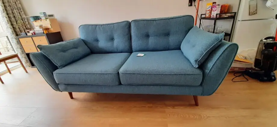 French Connection x DFS Zinc Teal 3 Seater Sofa