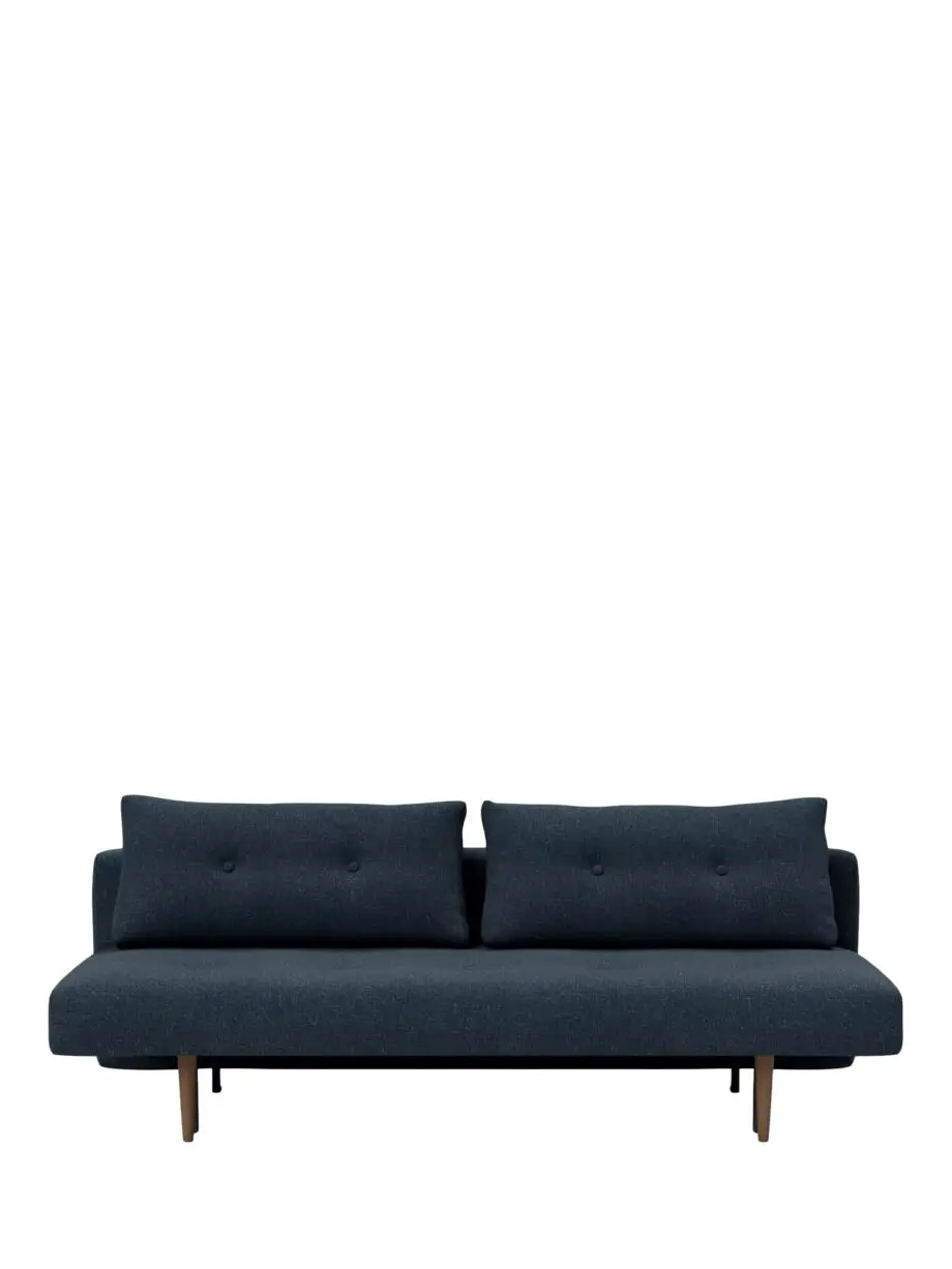 Innovation Living Recast Sofa Bed with Pocket Sprung Mattress, Dark Leg, Dark Blue Nist Blue
