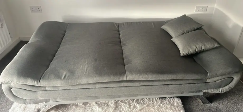 Dark grey 3 seater sofa bed