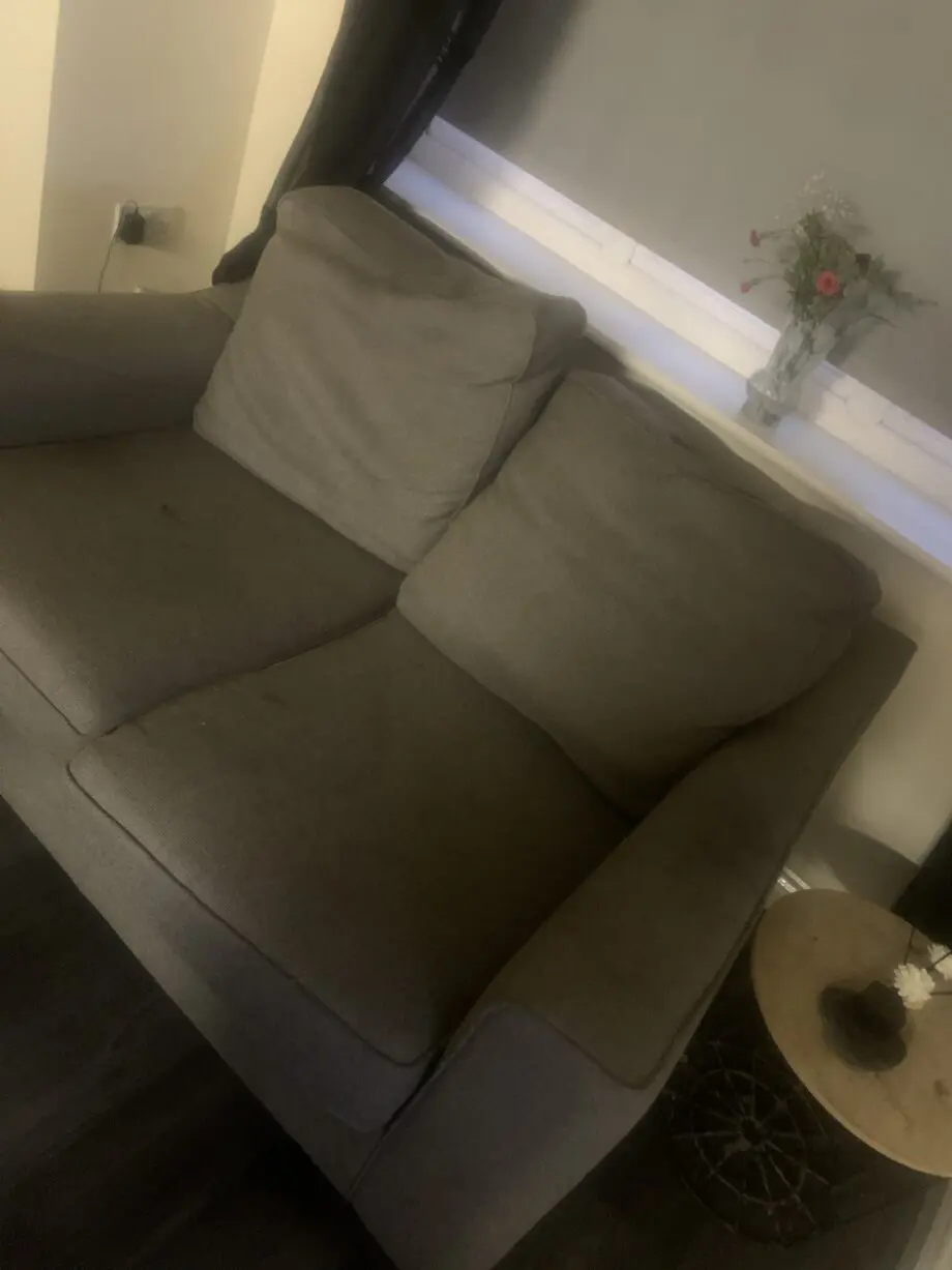 2 Grey 2 seater sofas