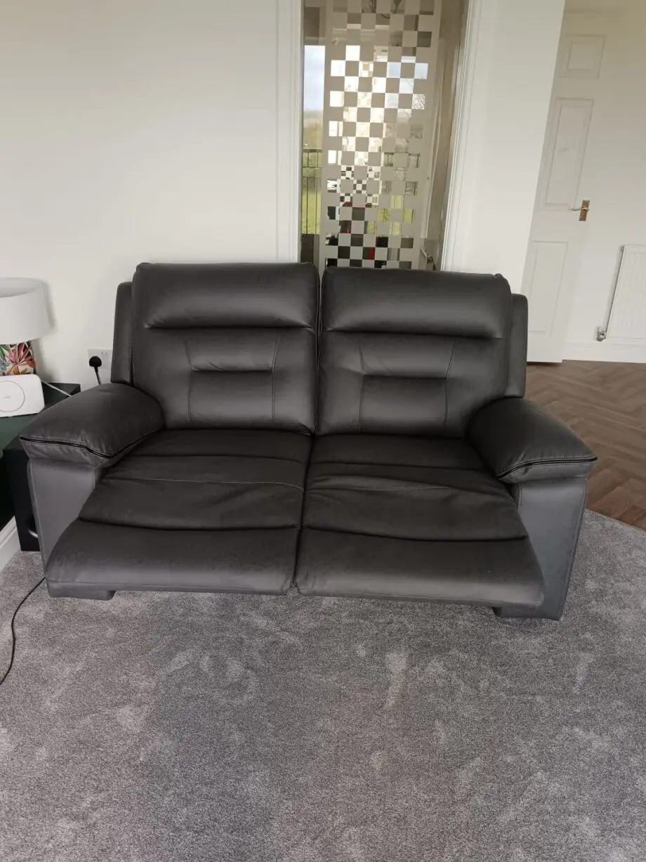 DFS Braylan 3 Seater + 2 Seater Recliner Sofa Set Ash Grey