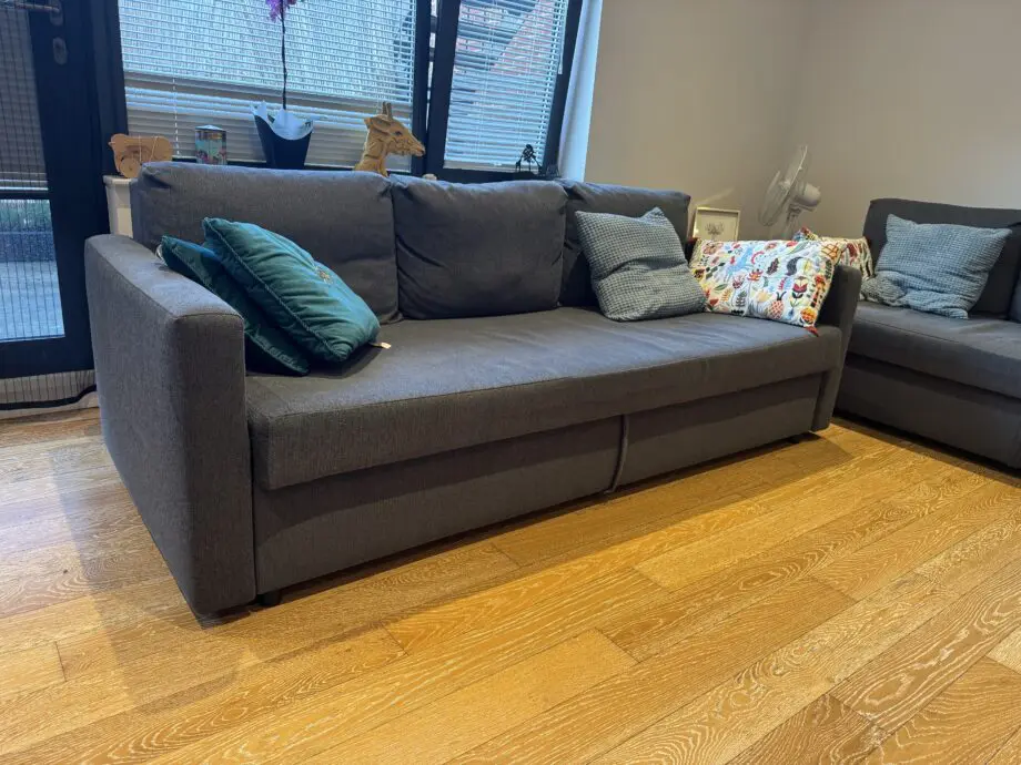 IKEA FRIHETEN 3-Seater Sofa Bed – Dark Grey – 2 Available