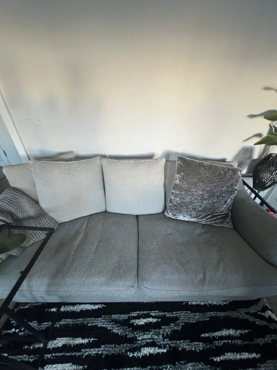 Grey 3 Seater Sofa - reversible, washable cushions