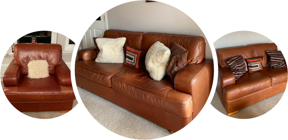 3 piece Sterling Furniture Italian Leather suite