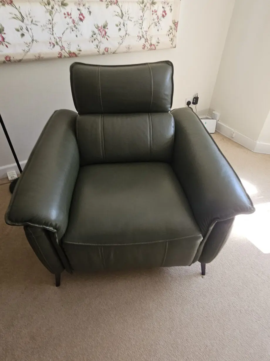 Green armchair
